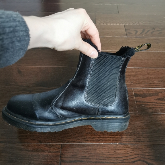 Faux Fur Lined Doc Martens - Picture 5 of 5